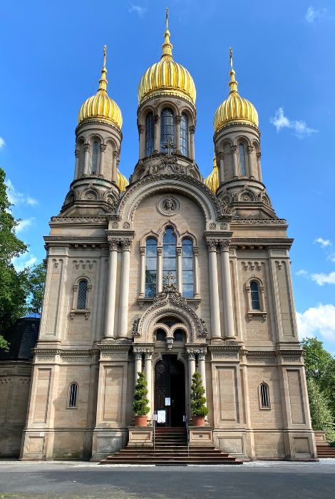 Iglesia ortodoxa rusa en Neroberg, Wiesbaden.